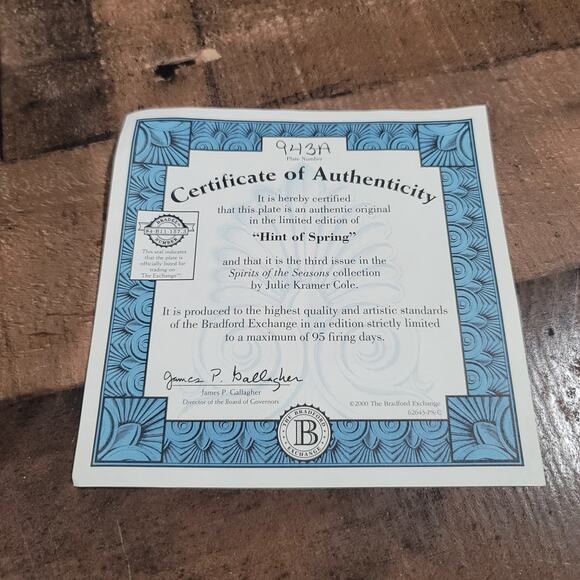 Hints Of Spring- Wolf Porcelain Plate + masterpiece Buck figure - Picture 7 of 9